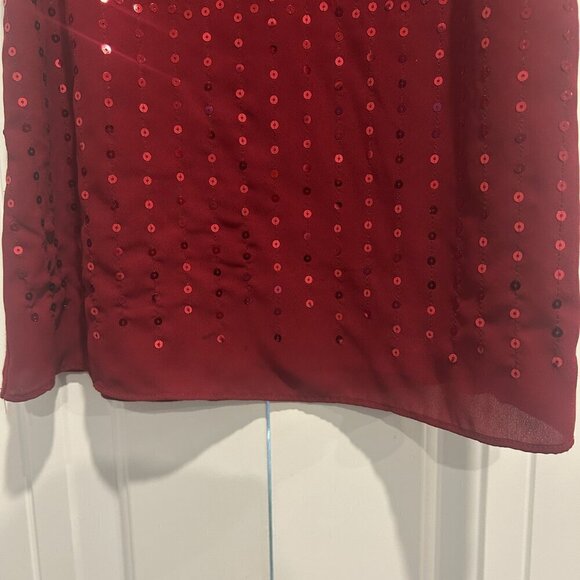The Limited Red Sequin Tank Top Women’s Size S - Picture 4 of 7